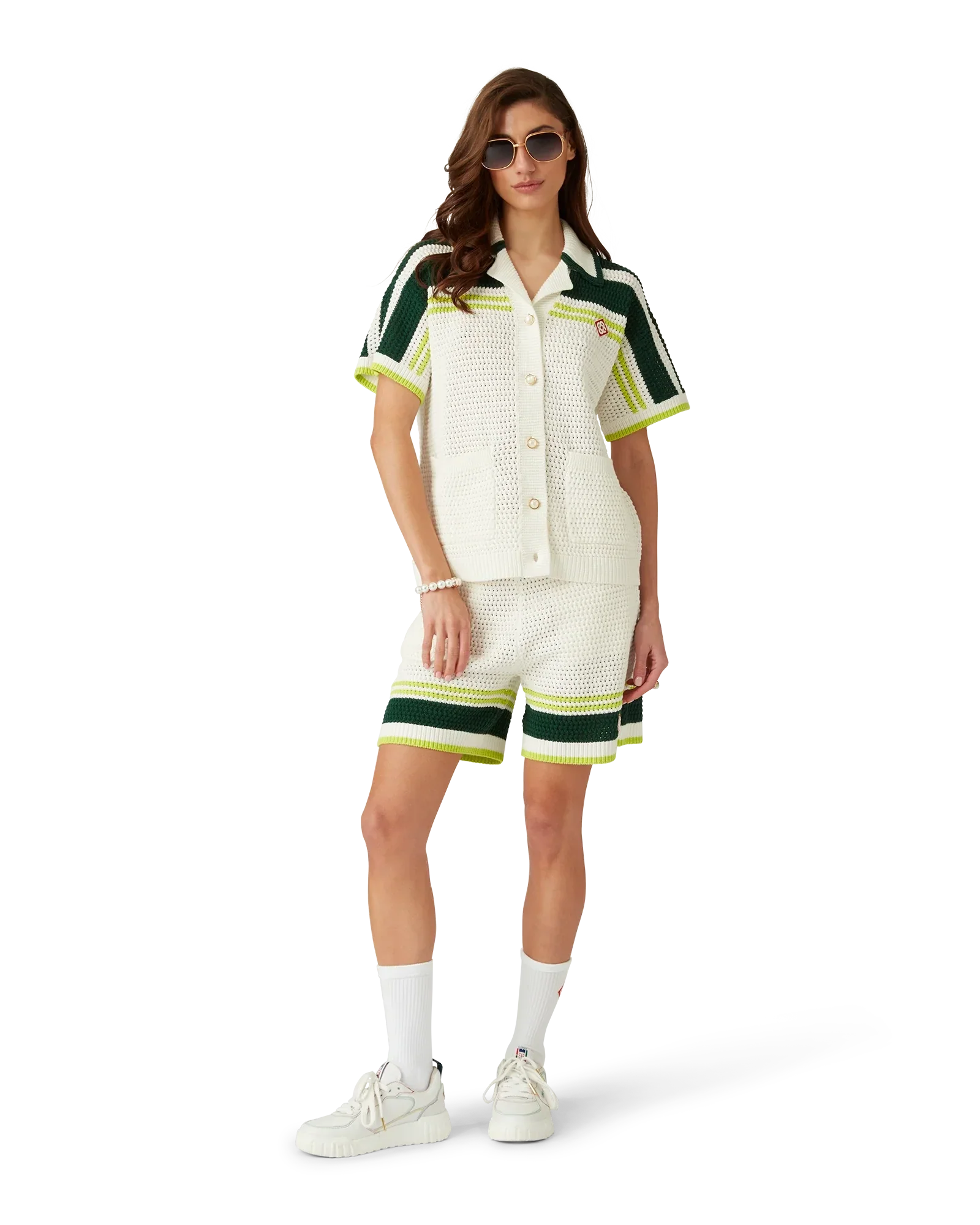 Tennis Crochet Shorts | Casablanca Paris | Image 2