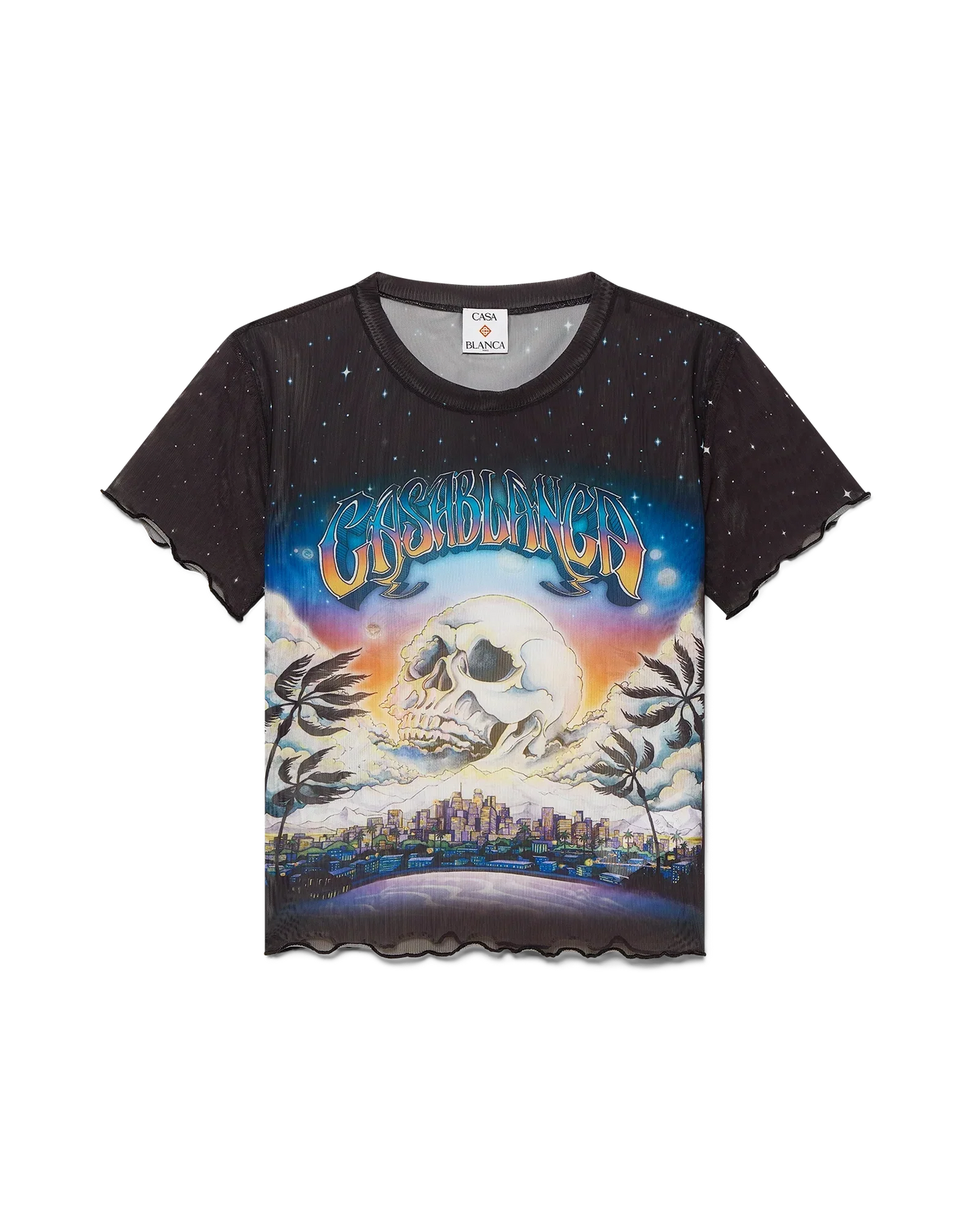 La Prémonition Mesh Short Sleeve T-Shirt | Casablanca Paris | Image 1