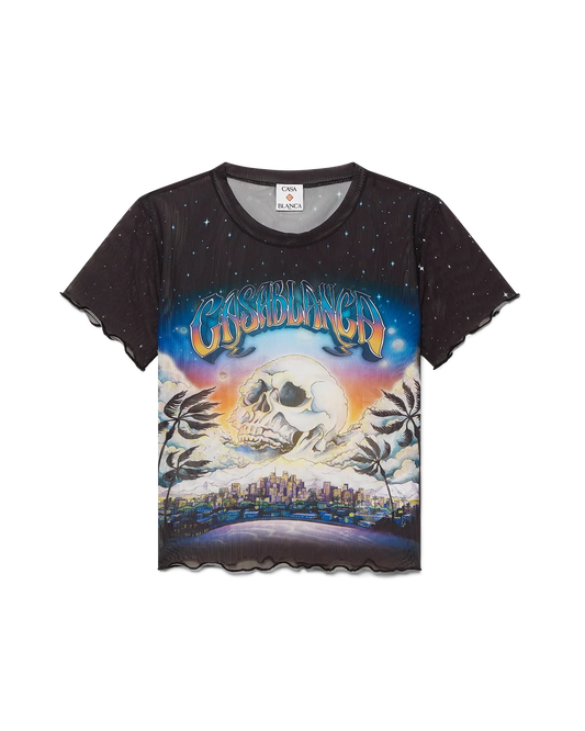 La Prémonition Mesh Short Sleeve T-Shirt | Casablanca Paris | Image 1