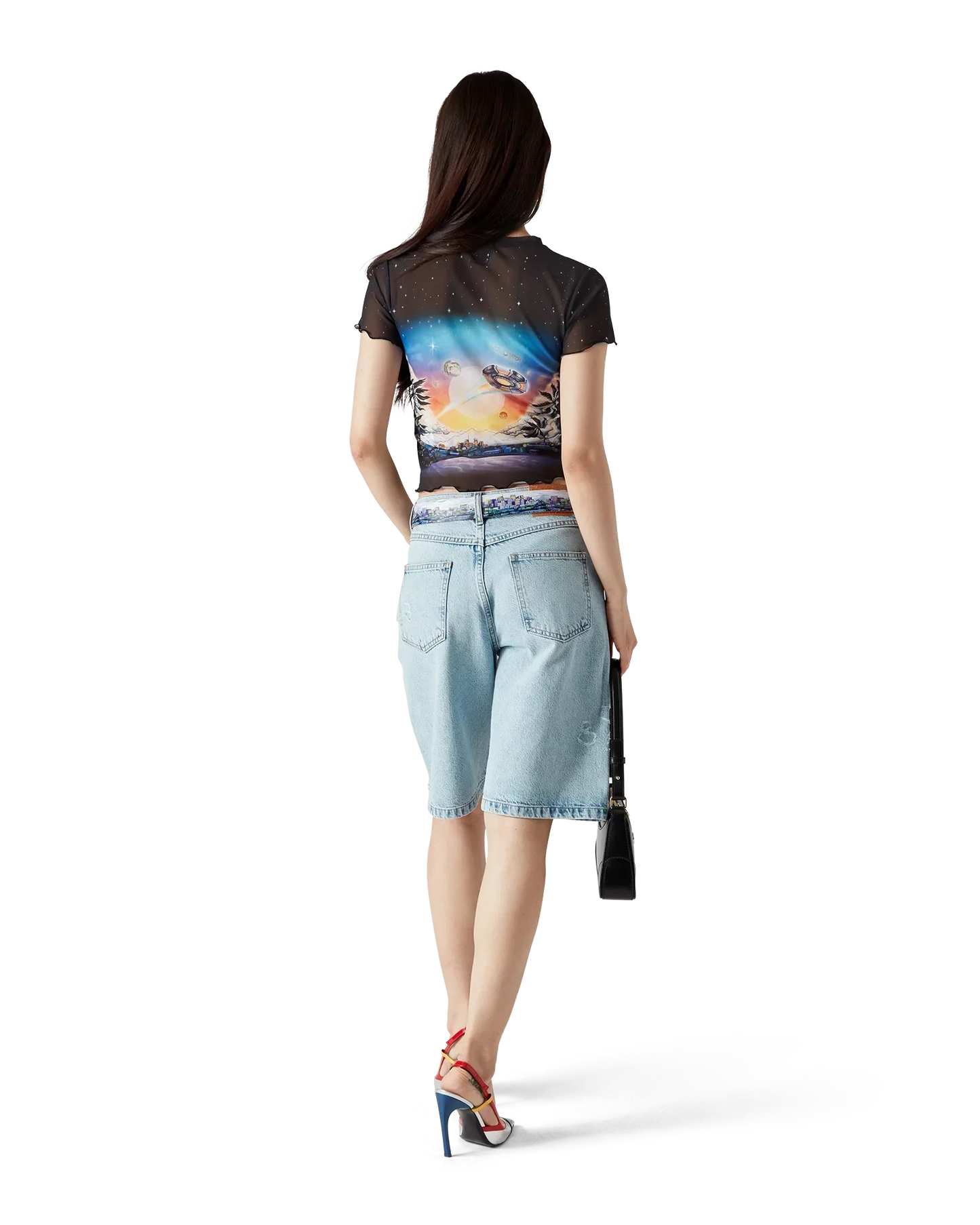 La Prémonition Mesh Short Sleeve T-Shirt | Casablanca Paris | Image 3