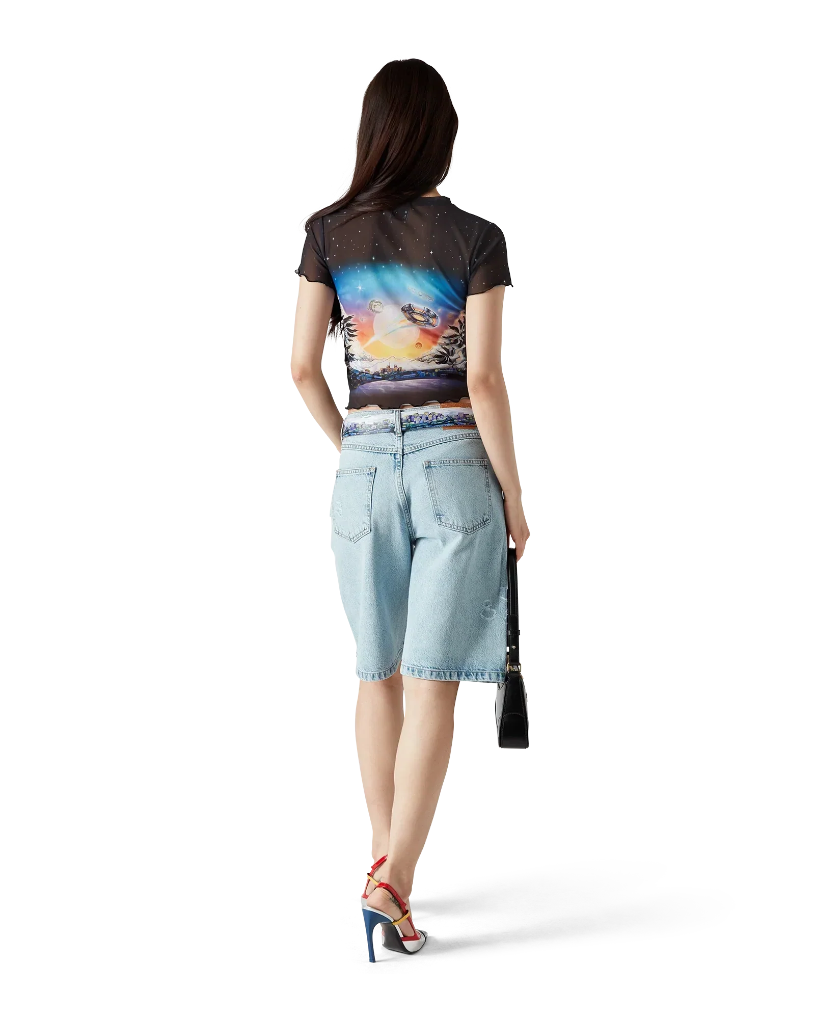 La Prémonition Mesh Short Sleeve T-Shirt | Casablanca Paris | Image 3
