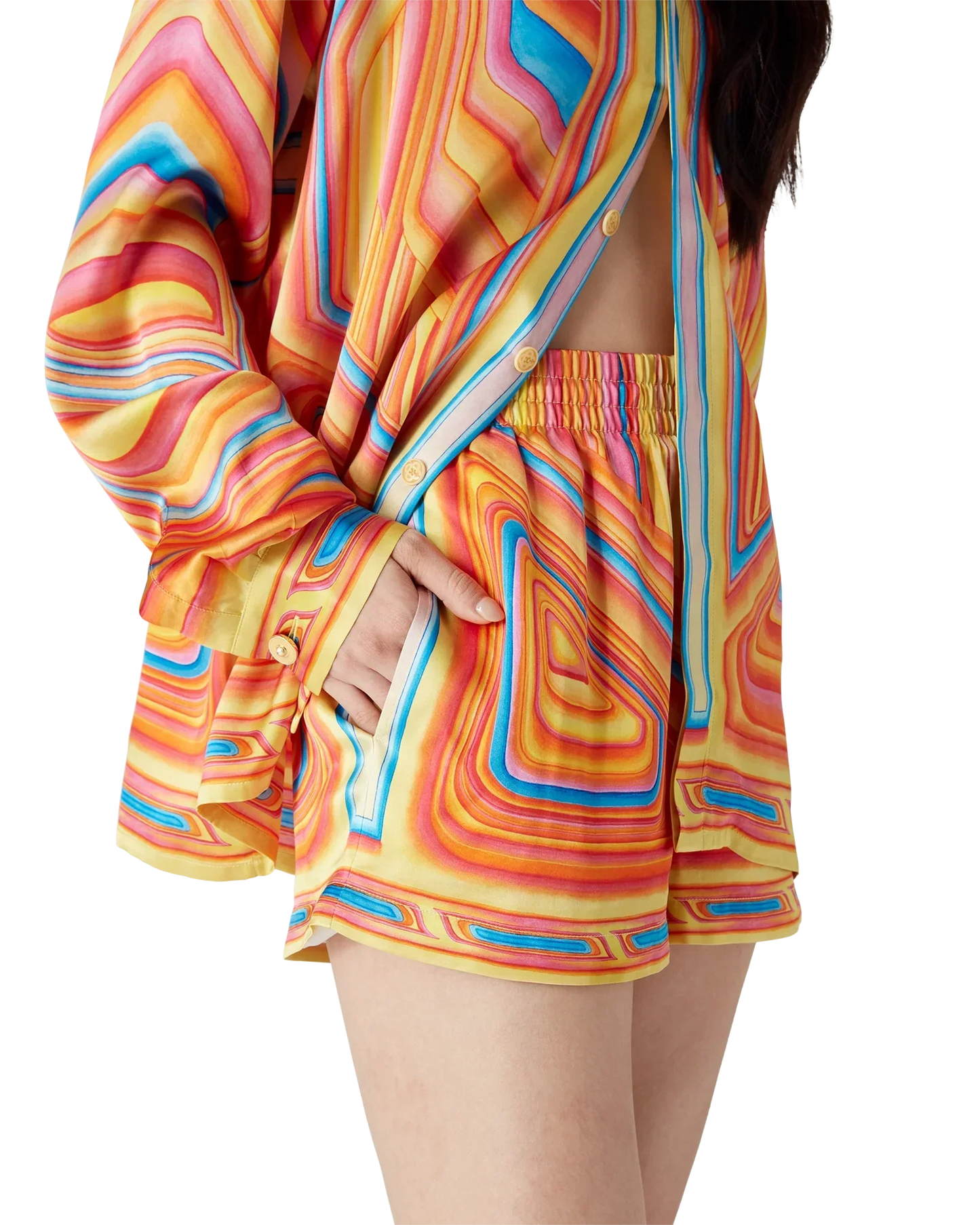 Low Rider Silk Shorts | Casablanca Paris | Image 5