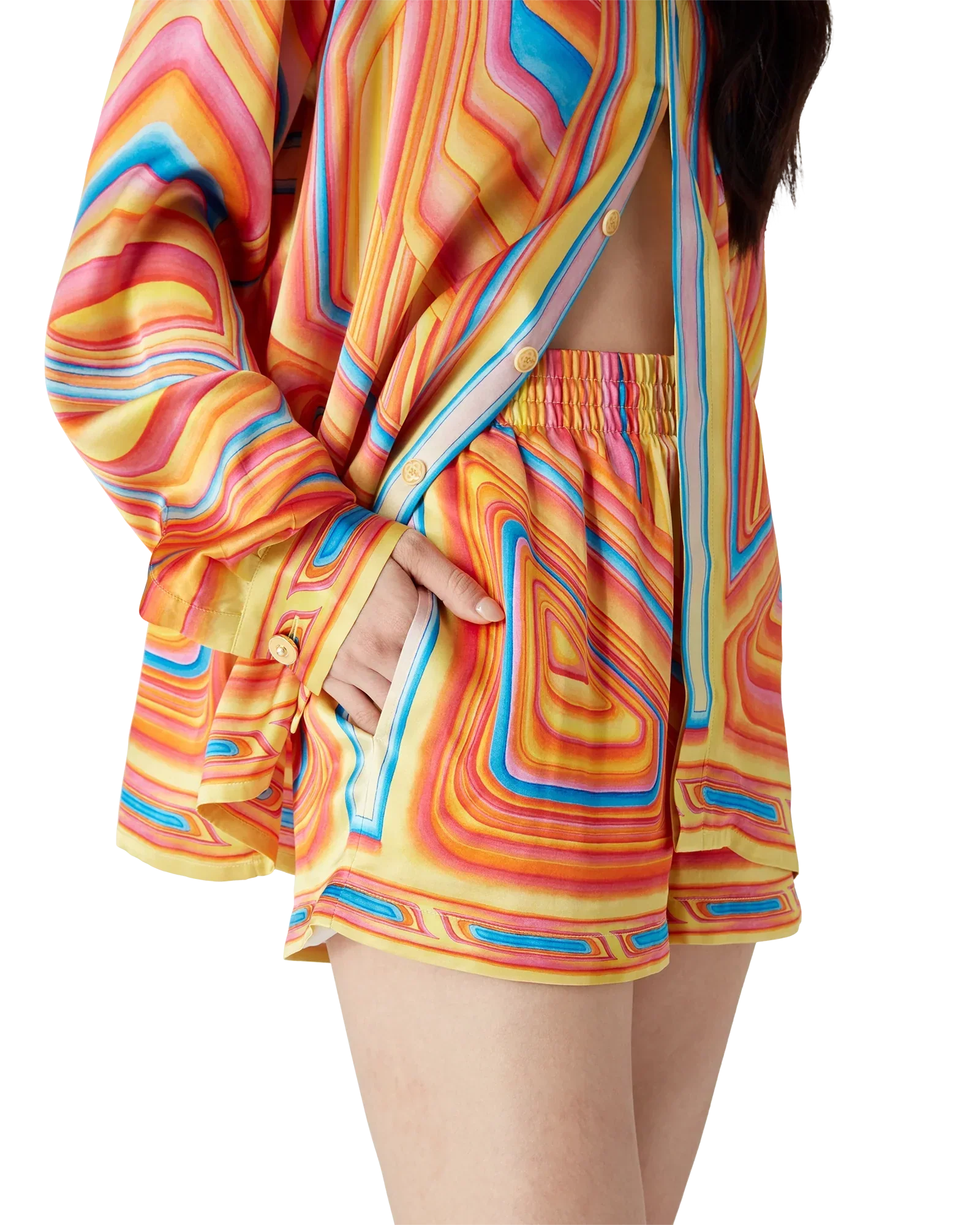 Low Rider Silk Shorts | Casablanca Paris | Image 5