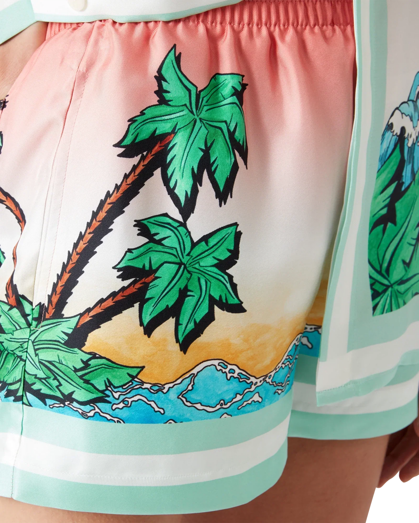 Tennis Club Silk Shorts | Casablanca Paris | Image 5