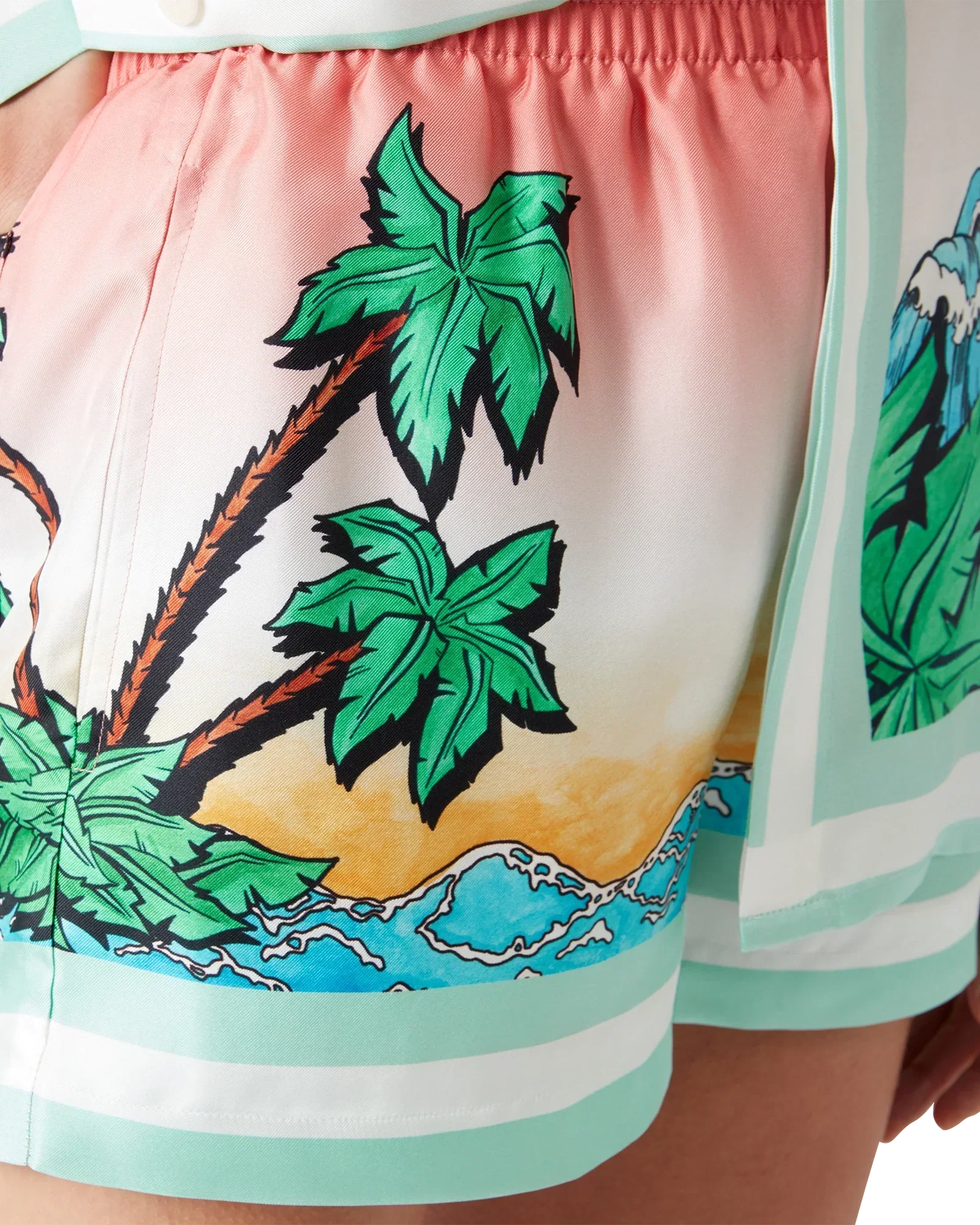 Tennis Club Silk Shorts | Casablanca Paris | Image 5