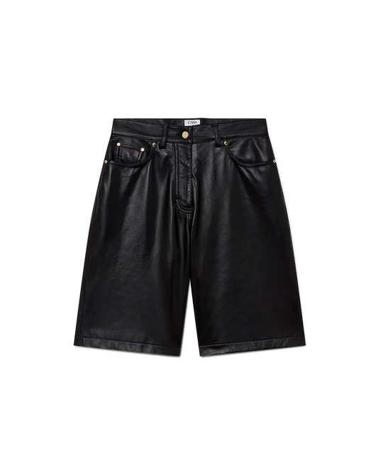 Leather Skater Shorts | Casablanca Paris | Image 1
