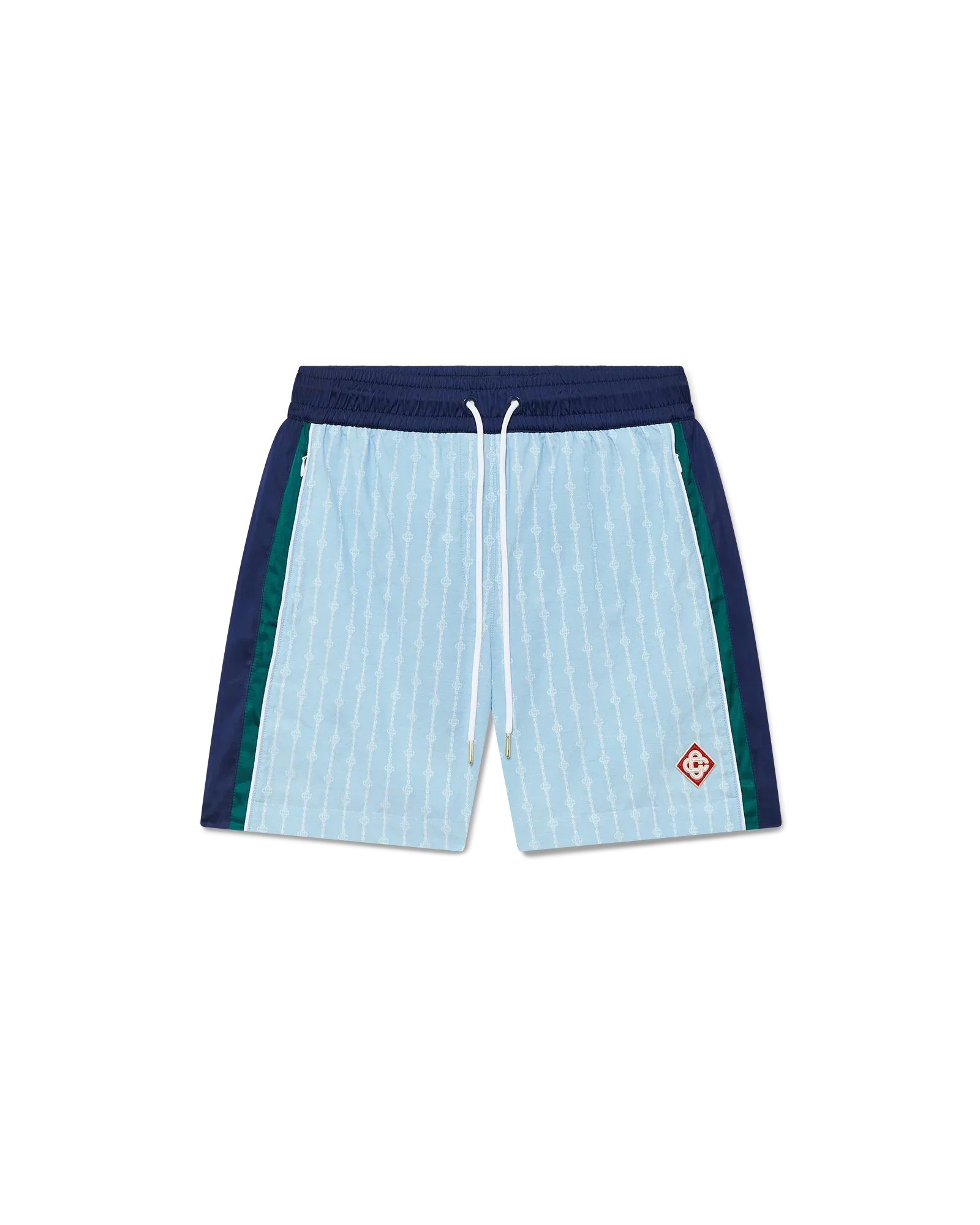 Pinstripe Laurel Track Shorts | Casablanca Paris | Image 1