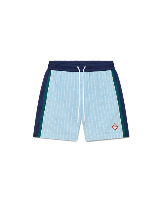 Pinstripe Laurel Track Shorts | Casablanca Paris | Image 1