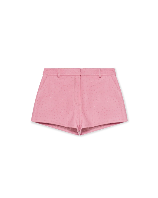 Embossed Leather Mini Shorts | Casablanca Paris | Image 1