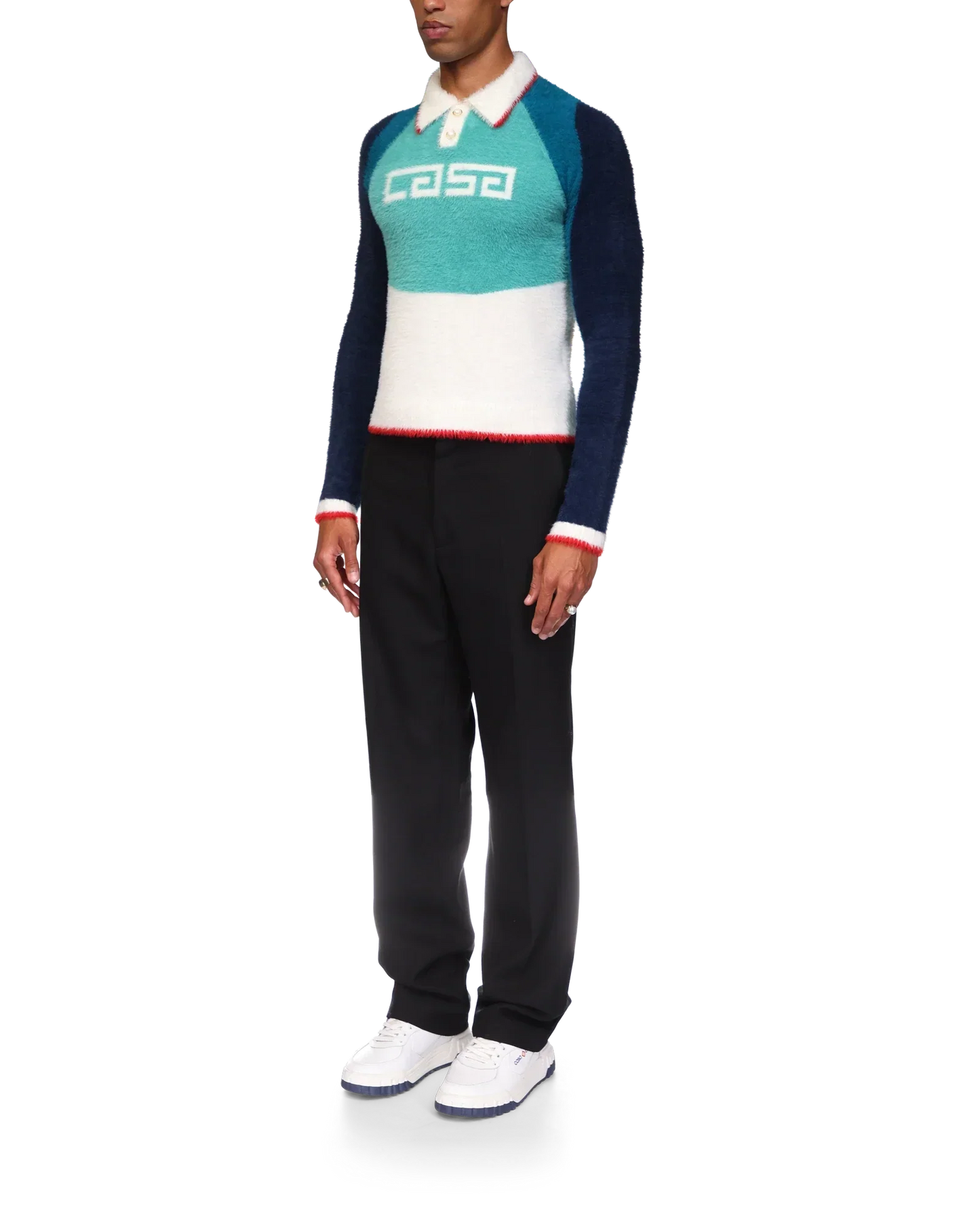 Casa Sport Fluffy Polo Shirt | Casablanca Paris | Image 3