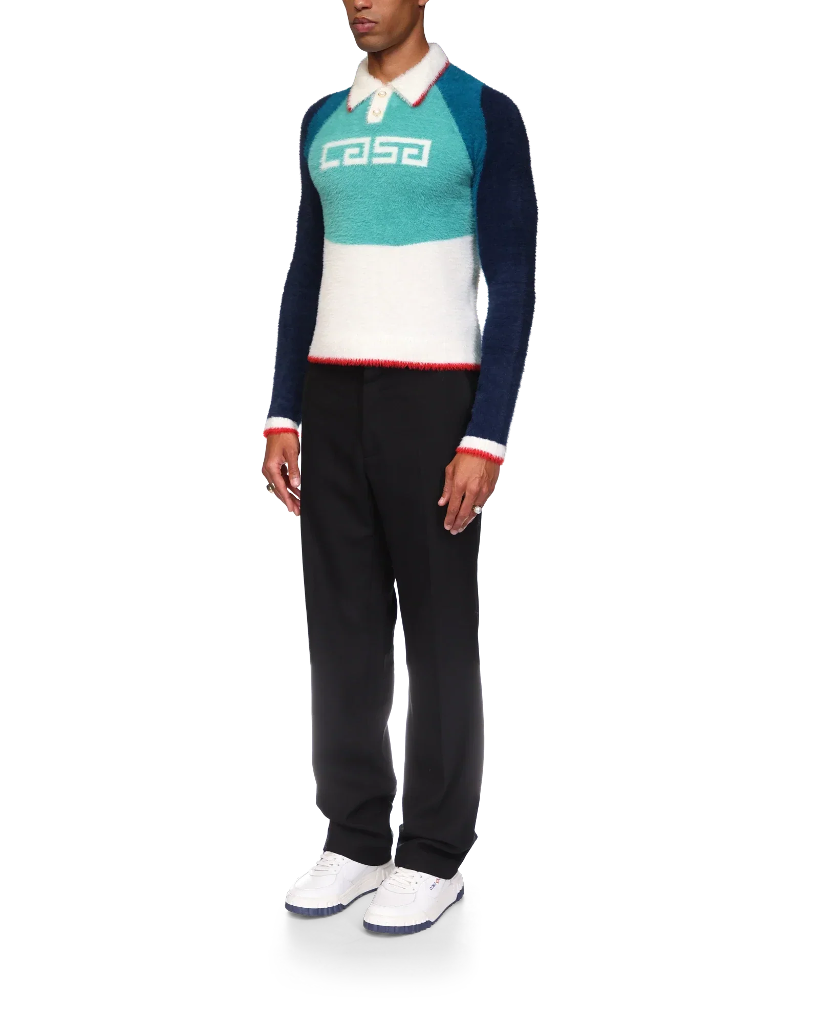 Casa Sport Fluffy Polo Shirt | Casablanca Paris | Image 3